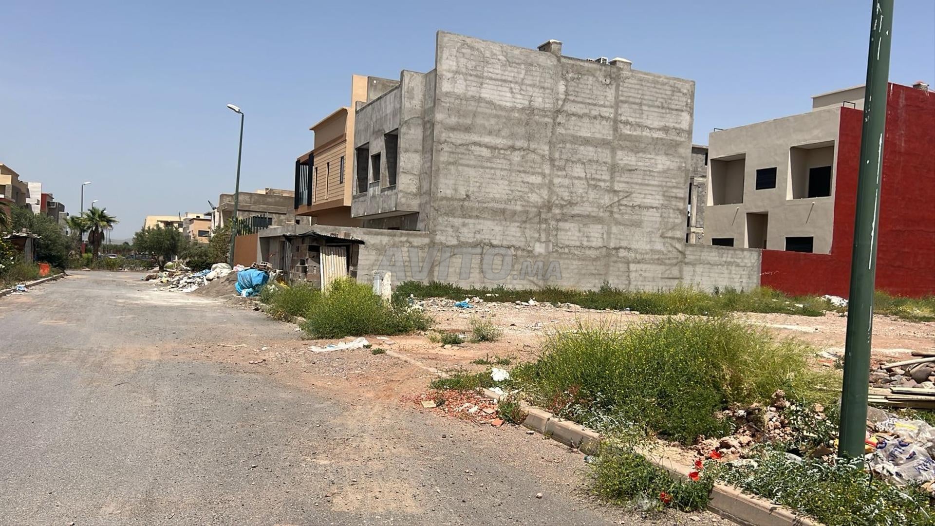 أرض للبيع 389 م² ثلاث واجهات في مراكش حي النخيل تارغا — Photo 9