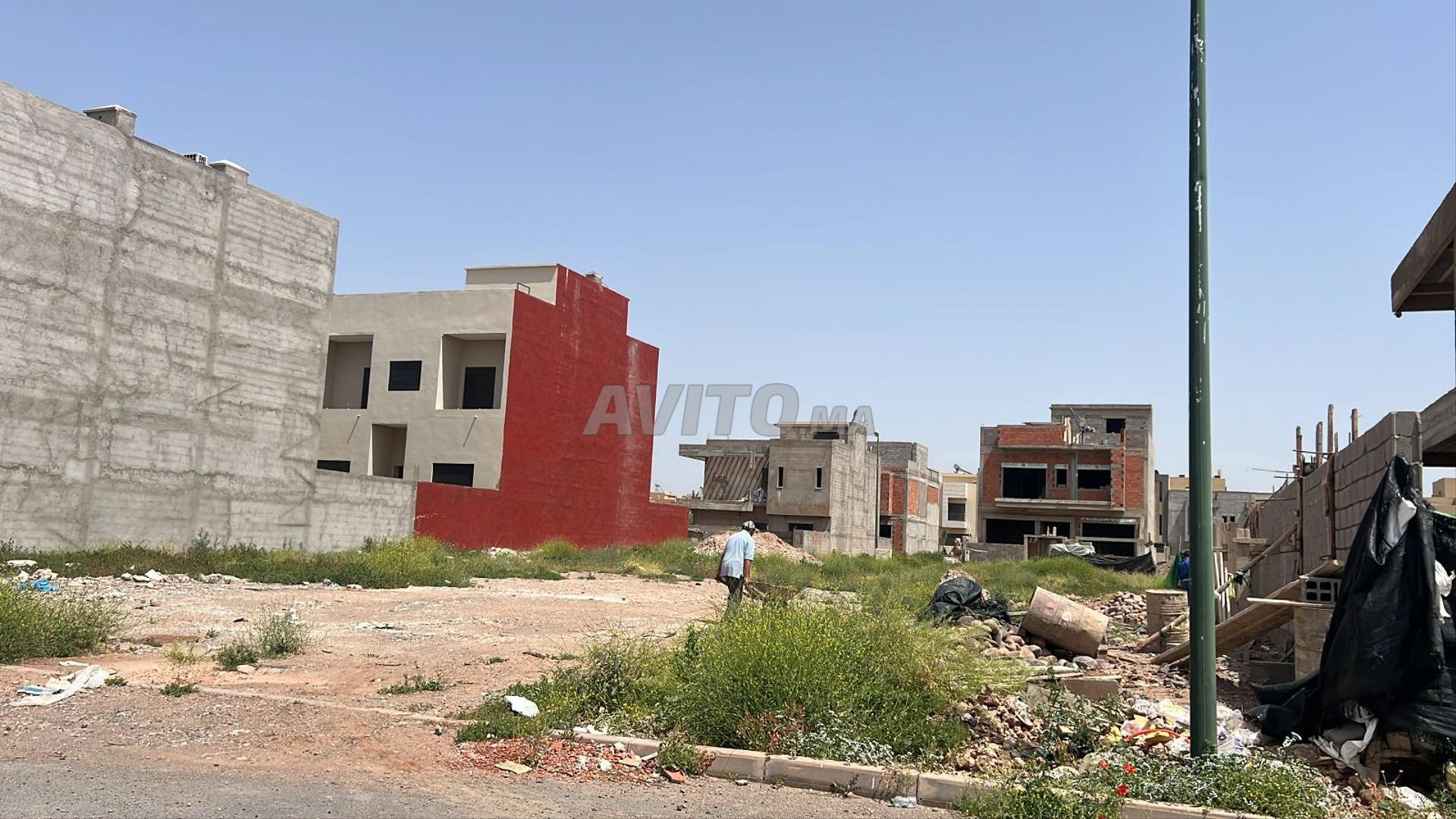 أرض للبيع 389 م² ثلاث واجهات في مراكش حي النخيل تارغا — Photo 13