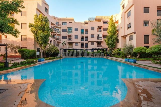 Appartement meublé avec piscine 100 m² à louer à Marrakech — Photo 2