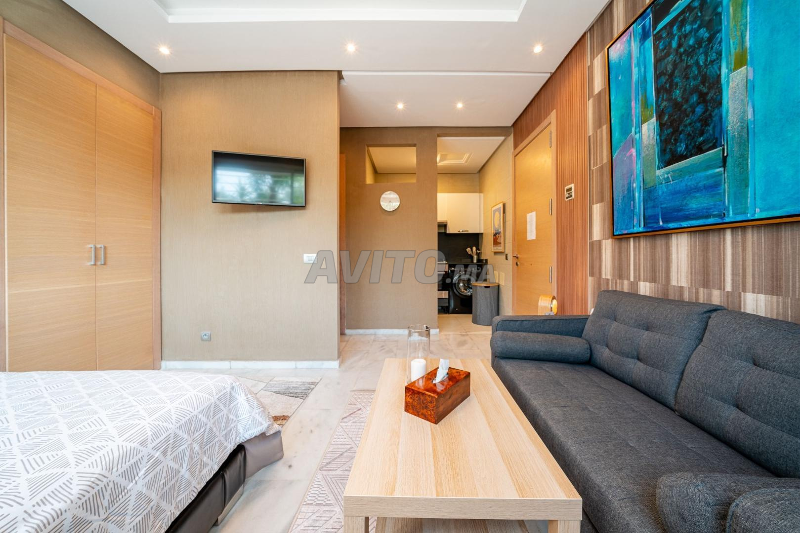 Appartement 80 m² meublé à louer à Rabat, Prestigia — Photo 4