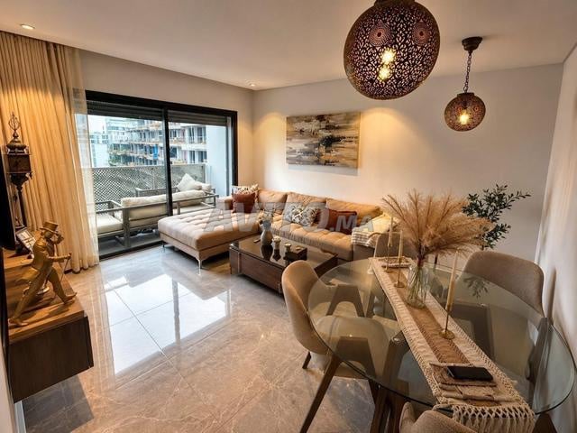Furnished 2-room apartment with pool and gym for rent in Casablanca — Photo 2