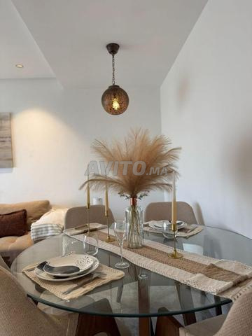 Furnished 2-room apartment with pool and gym for rent in Casablanca — Photo 8