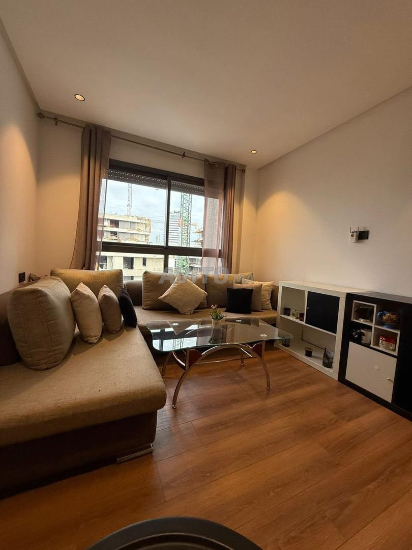 Furnished 2-room apartment with pool and gym for rent in Casablanca — Photo 9