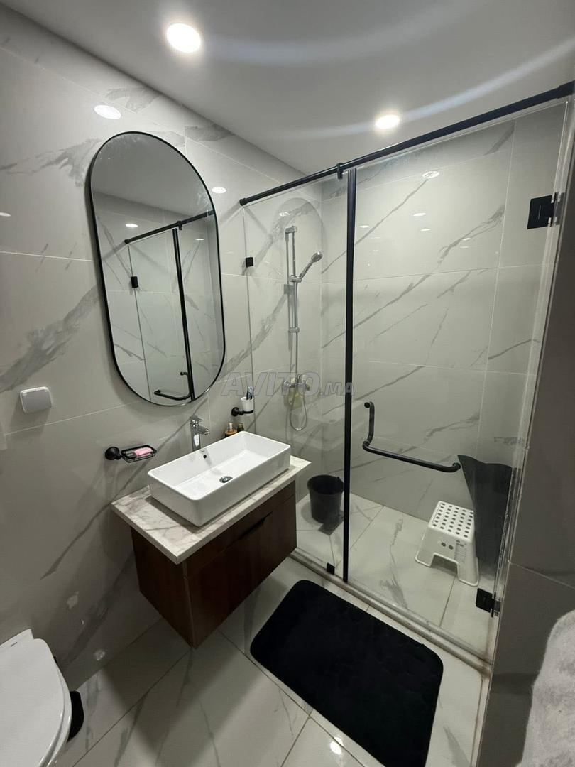 Furnished 2-room apartment with pool and gym for rent in Casablanca — Photo 13