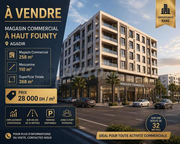 Commercial property 368 m² for sale in Agadir, Haut Founty — Photo 2