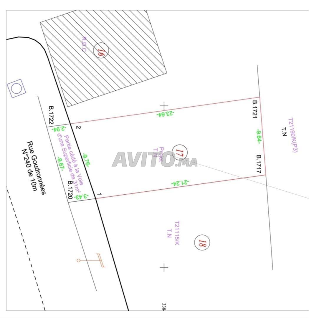 Land 213 m² for sale in Agourai — Photo 5