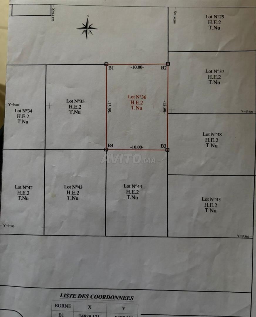 Terrain 140 m² à vendre à Laâyoune – Hay Moulay Rachid Lettre M — Photo 6