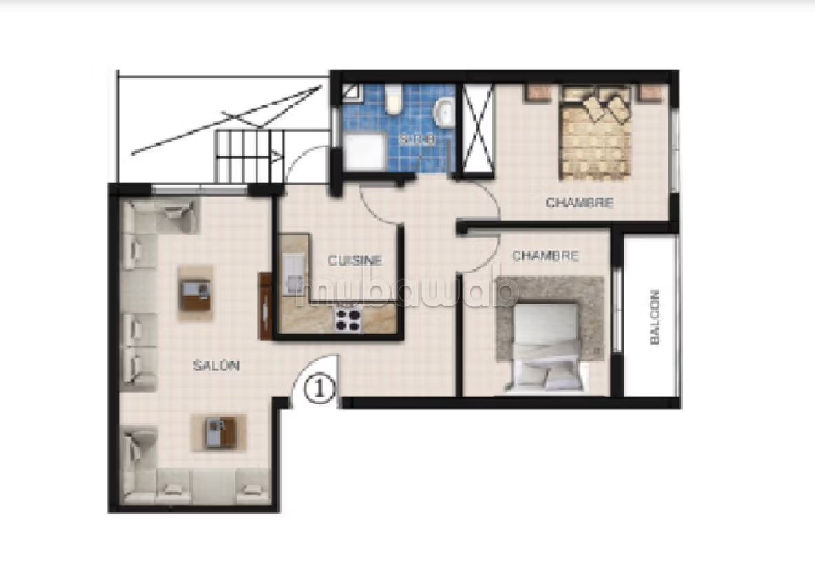 Apartment for sale in Martil, 67 m² — Photo 3