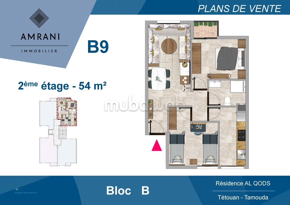 Appartement 54 m² à vendre à Tétouan, quartier Tamouda — Photo 4