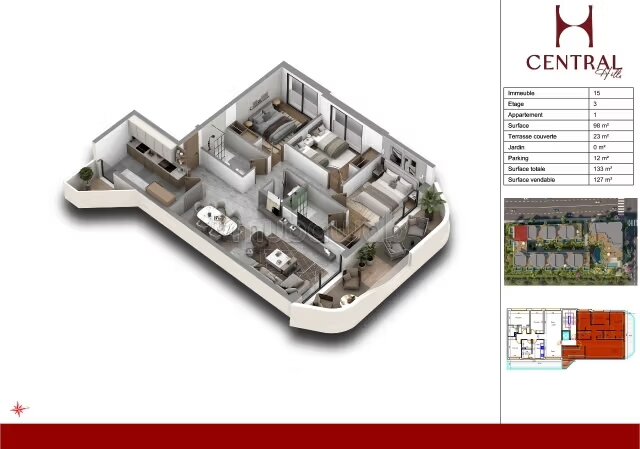 Duplex apartment 192 m² for sale in الدار البيضاء - Ain Diab Extension — Photo 28