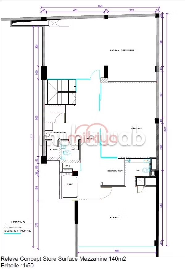 Commercial office 332 m² for rent in Casablanca — Photo 19