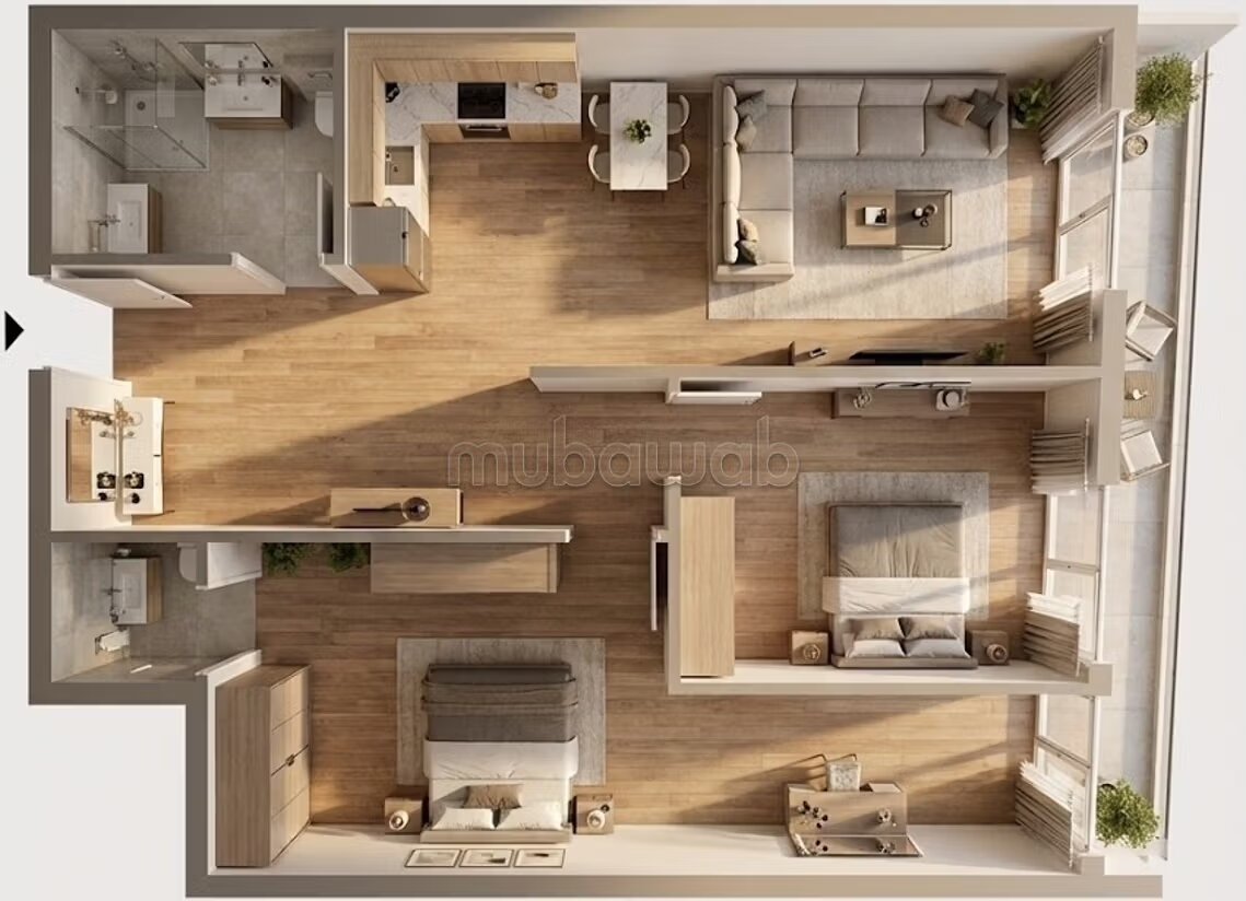 Appartement 60 m² à vendre à Ferme Bretonne Hay Arraha, Casablanca — Photo 9