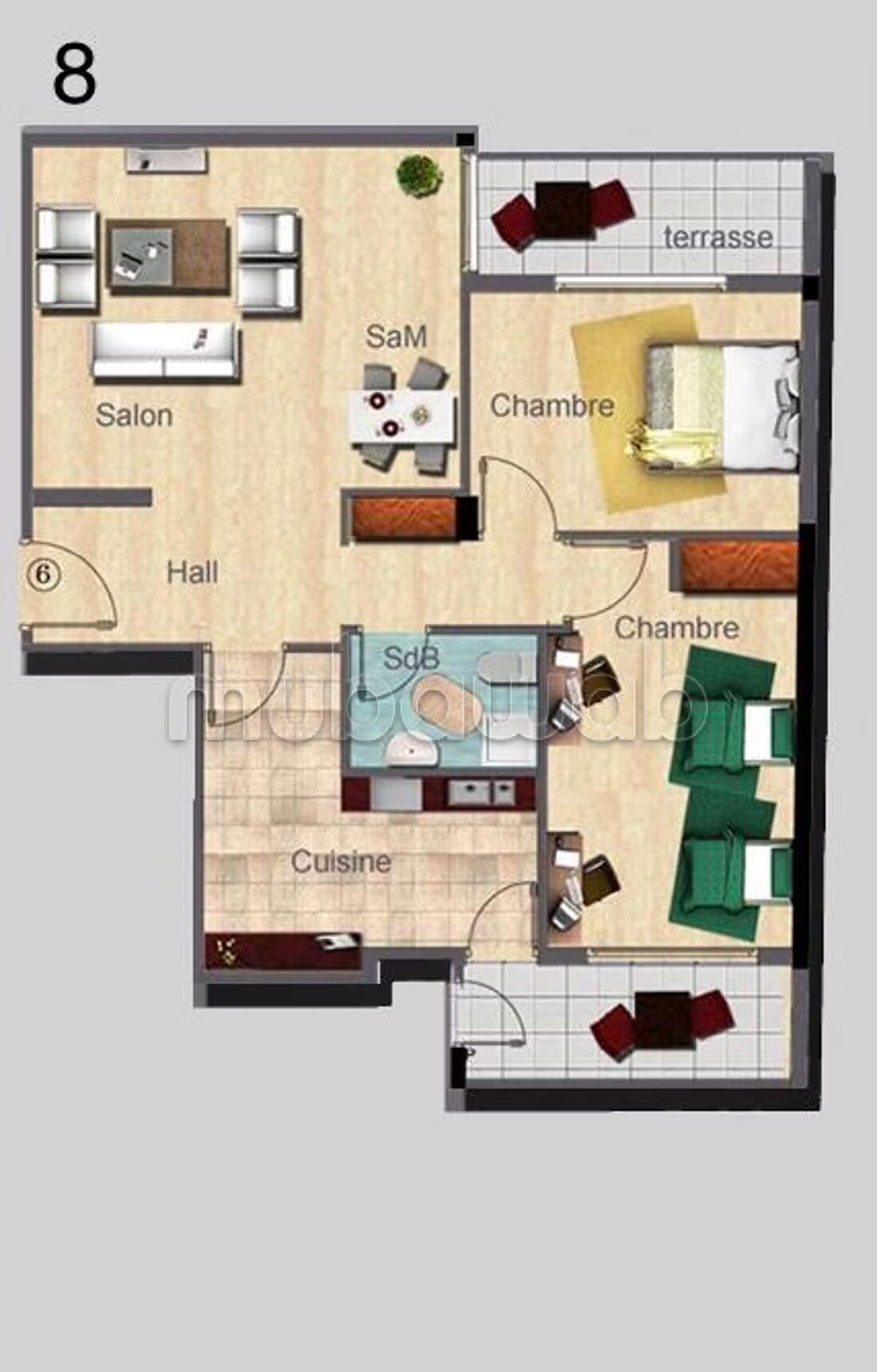 Apartment 89 m² for rent in Casablanca (Les Hôpitaux District) — Photo 18