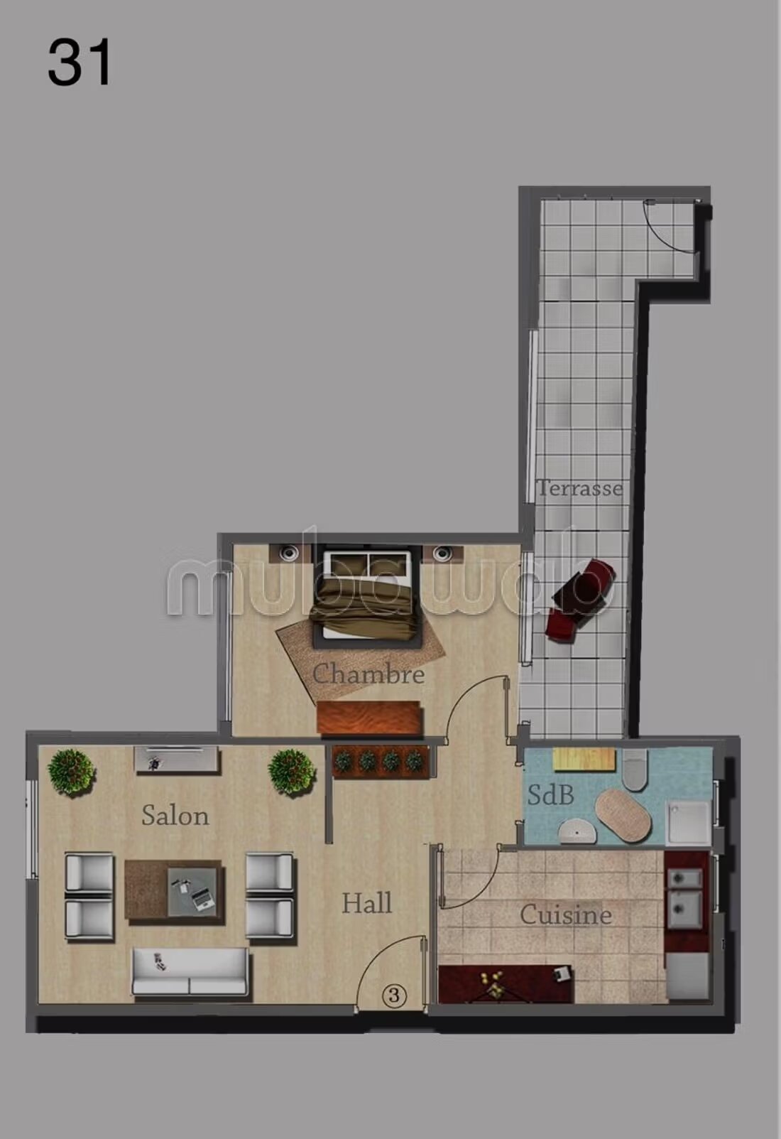 Apartment 62 m² for rent in Casablanca – Les Hôpitaux — Photo 19