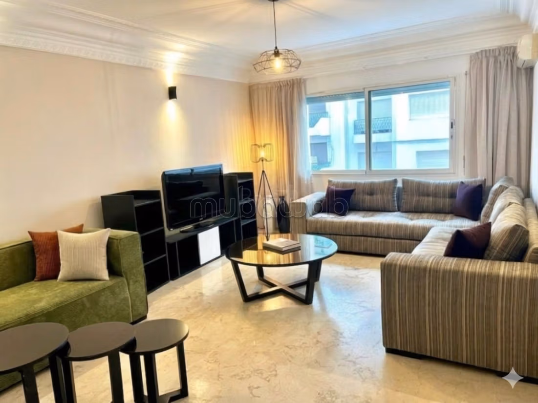 Modern Apartment 100 m² for Rent in Casablanca (Racine) — Photo 2