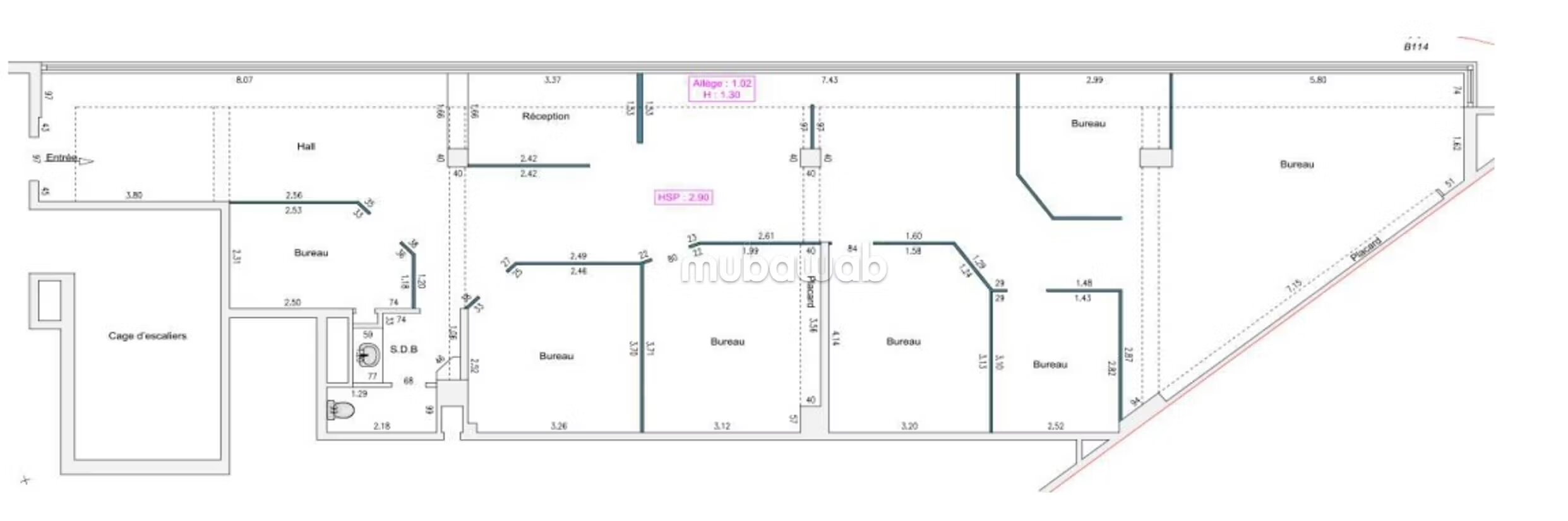 Office 203 m² for rent in Casablanca — Photo 19