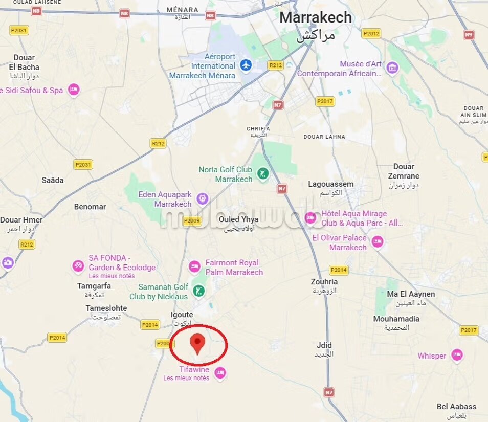 Land 1290 m² for sale in Marrakech — Photo 3