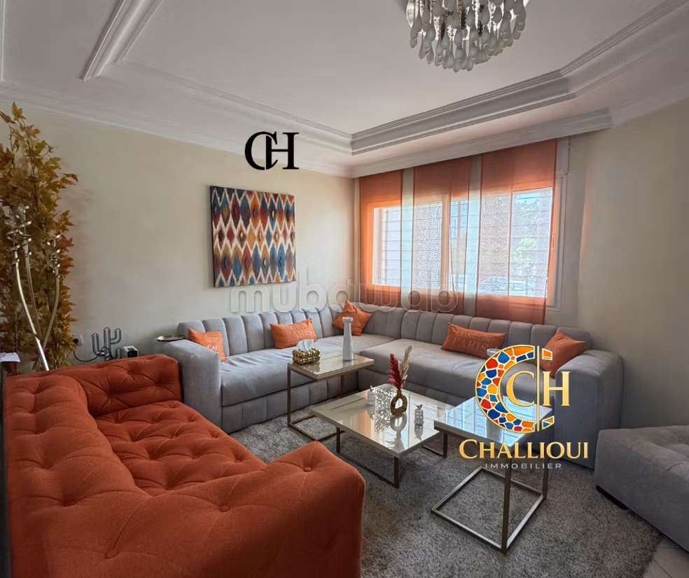 Appartement meublé 120 m² à louer à Rabat, hay riad — Photo 2