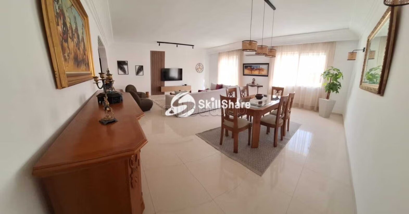 Appartement 130 m² à louer meublé à Casablanca — Photo 7