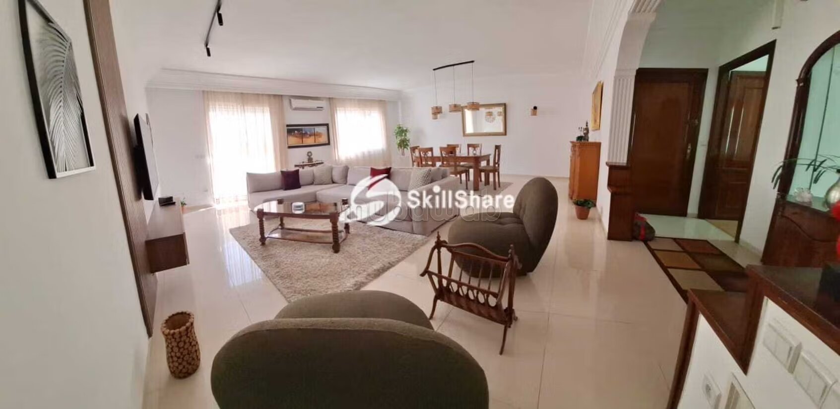 Appartement 130 m² à louer meublé à Casablanca — Photo 9