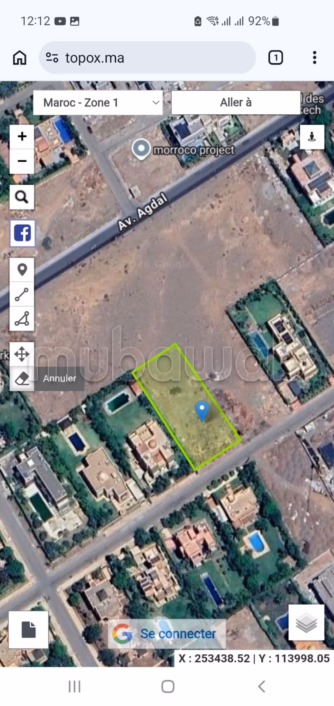 Exceptional land for sale - 2464 m² - Marrakech (Agdal  -  Riad Atlas) — Photo 3