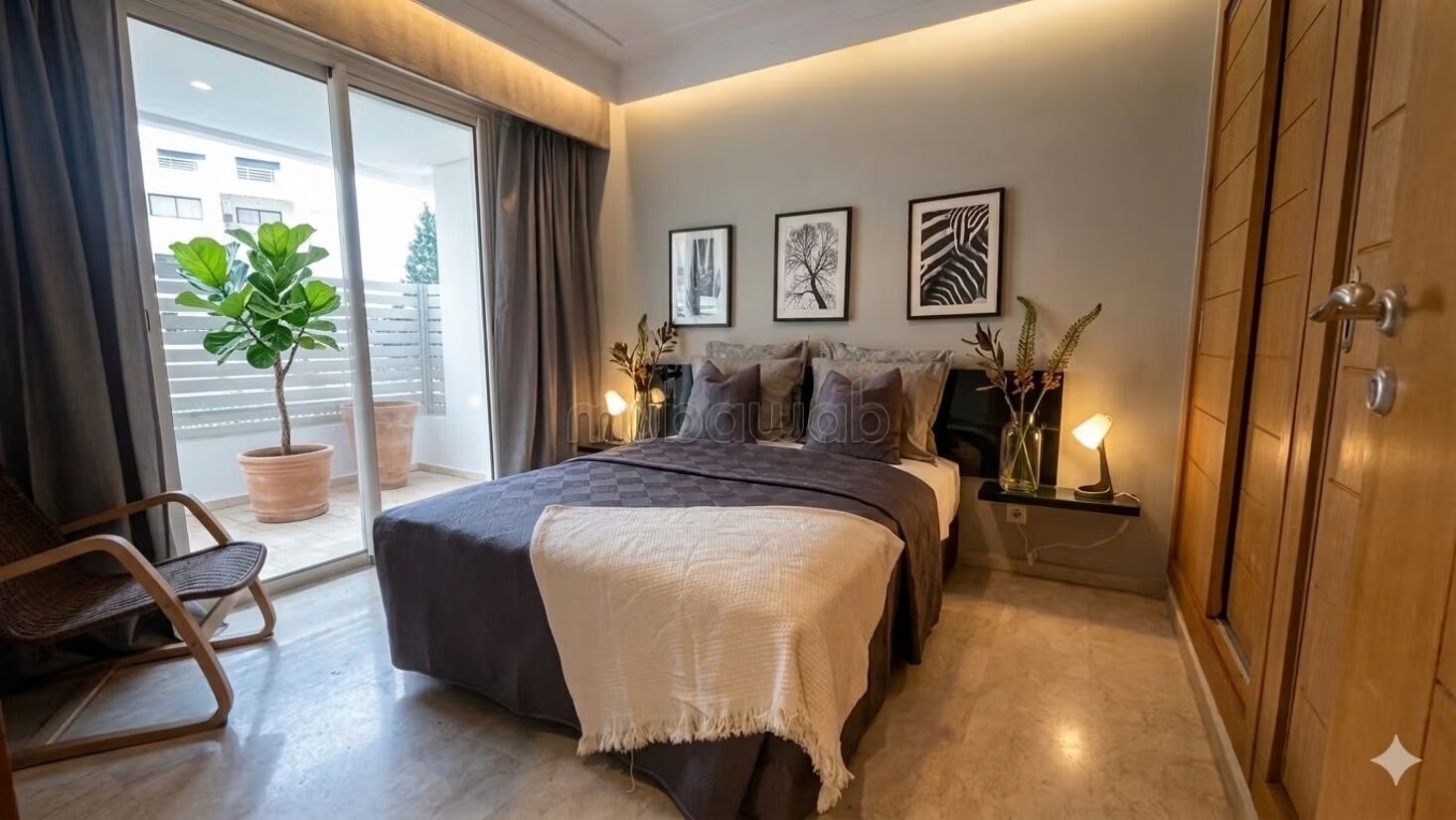 60 m² Apartment for Rent in Casablanca (Racine District) — Photo 7