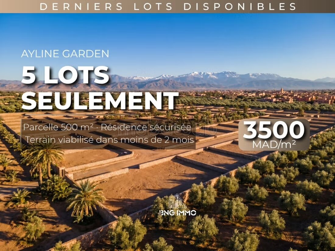 Plot for villa 500 m² for sale in Marrakech — Photo 3