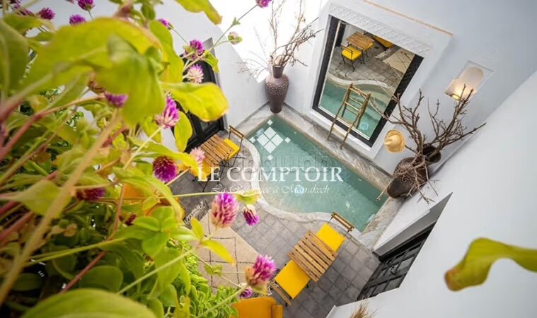 Riad charmant meublé 9 chambres à vendre à Marrakech — Photo 33