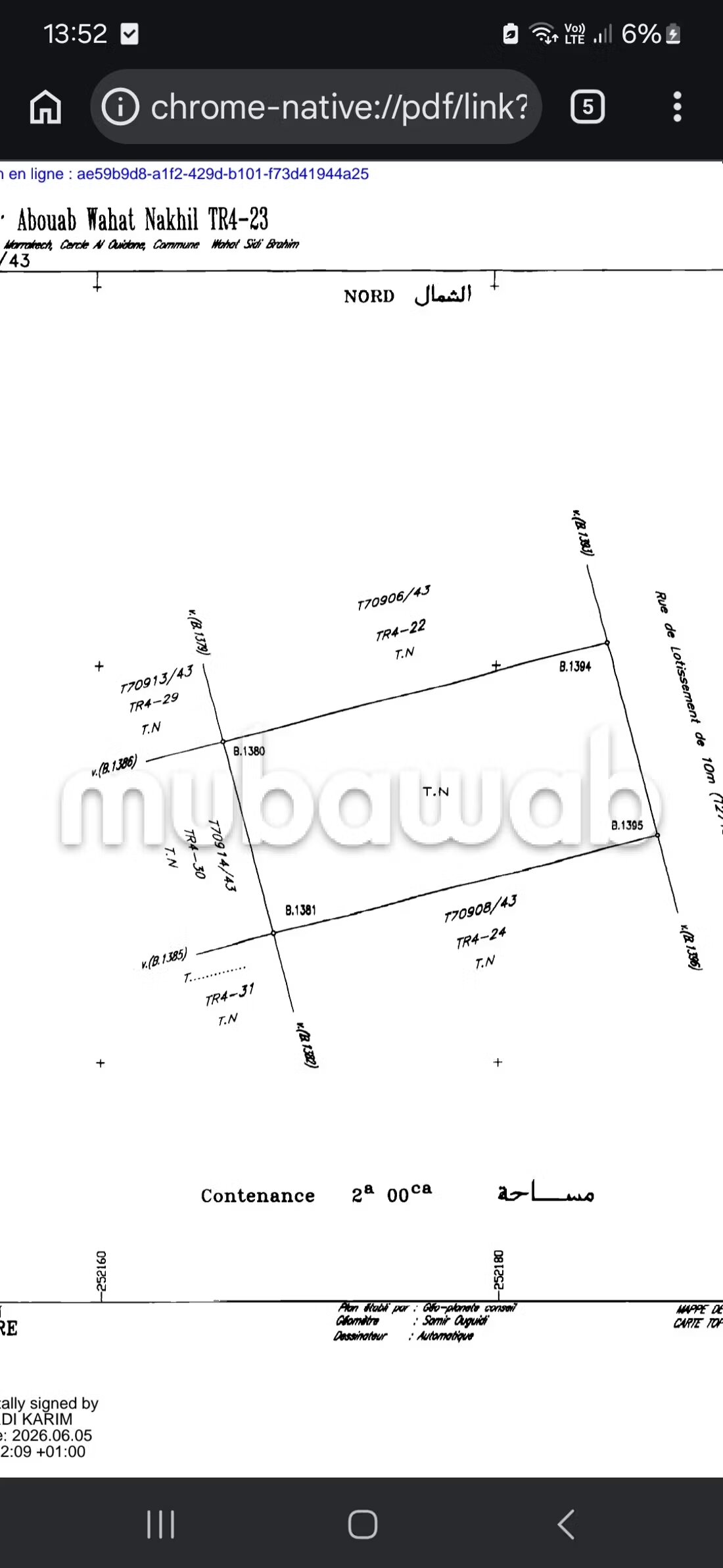Very well located land in Ouahat Sidi Brahim