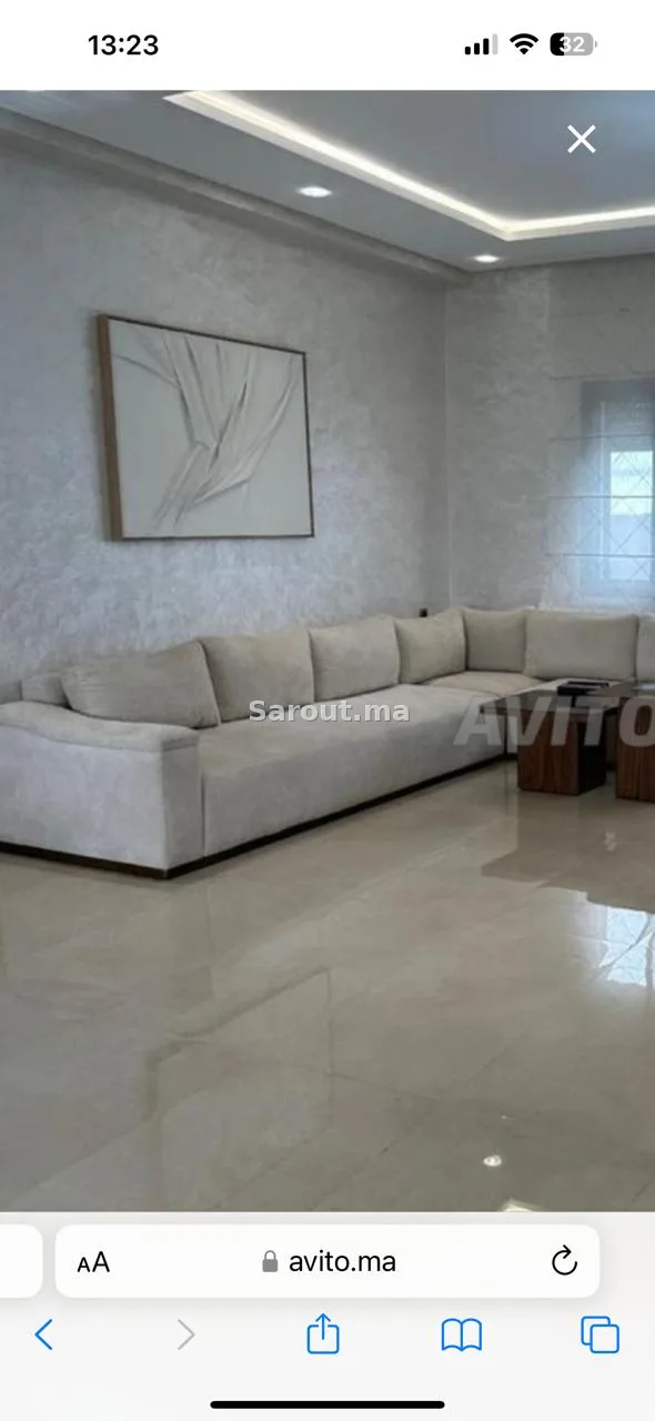 Appartement 2 chambre meublée ublée mahaj Ryad rabat à Rabat 95 m²